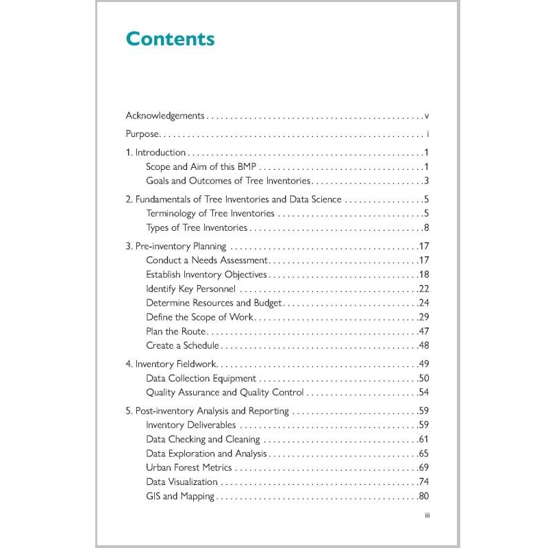 BMP Tree Inventories 3e édition 2025