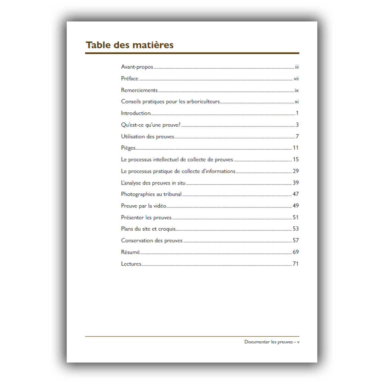 Documenter les preuves - Conseils pratiques pour les arboriculteurs Documenter les preuves - Conseils pratiques pour les arboriculteurs