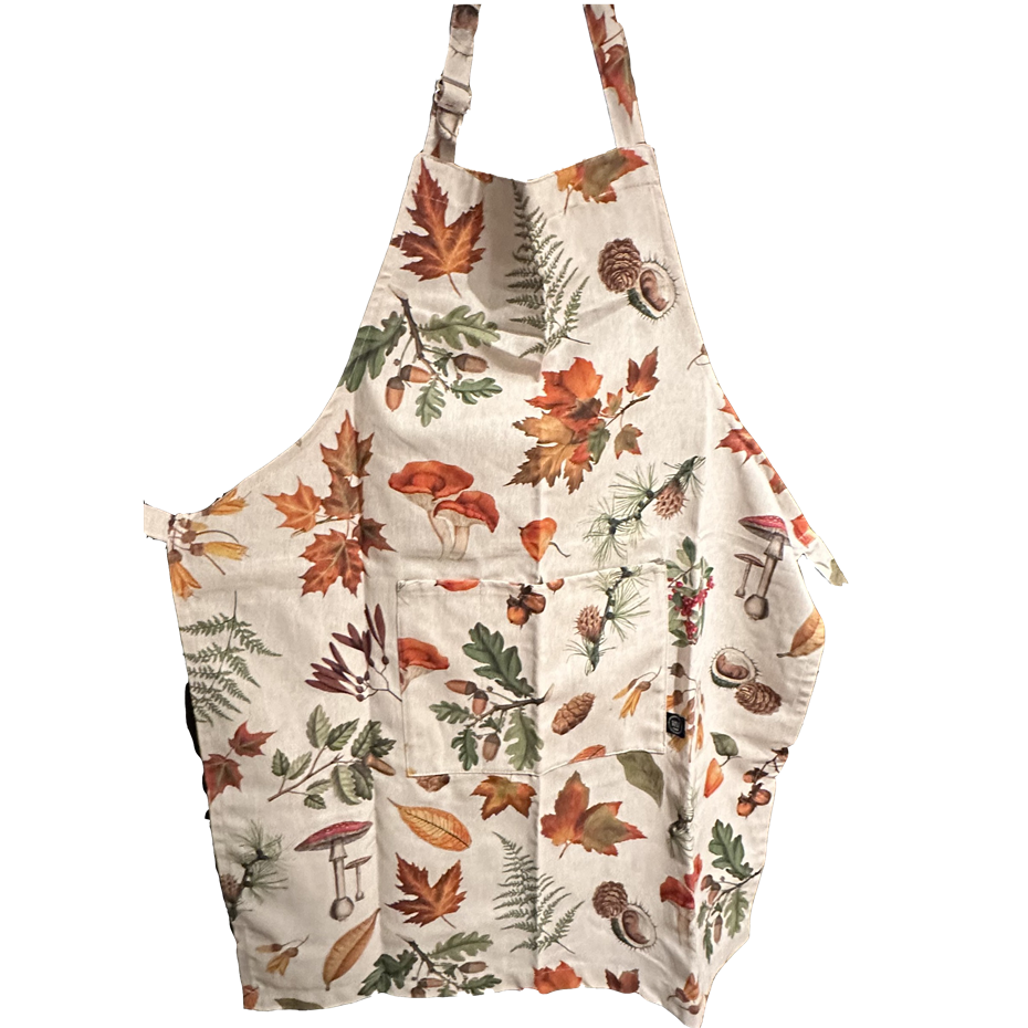 Tablier aux motifs arboricoles